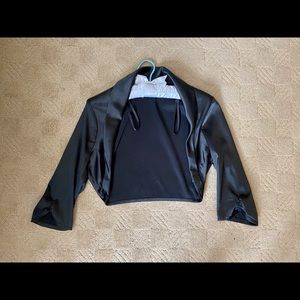 Black formal cover up jacket, size small, le chateau